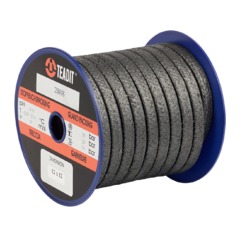 2808 Diagonally braided from acrylic fibre, impregnated throughout with pure graphite powder and an inert lubricant